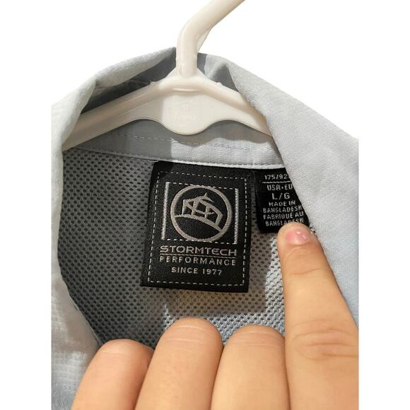 Stormtech Performance Blue Long Sleeves Button Down Shirt Size Large - Picture 2 of 5